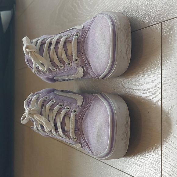 Lilac Purple Old Skool Vans US M6/W7.5 EUC - Picture 4 of 12